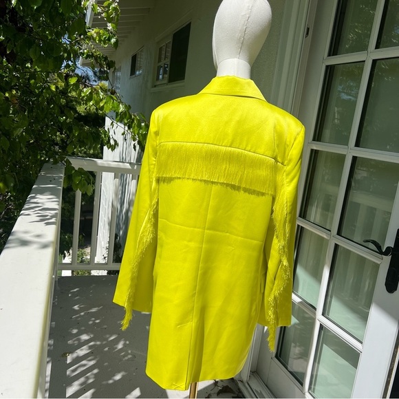 7 for all Mankind Neon Blazer Dress with fringe - Picture 12 of 12